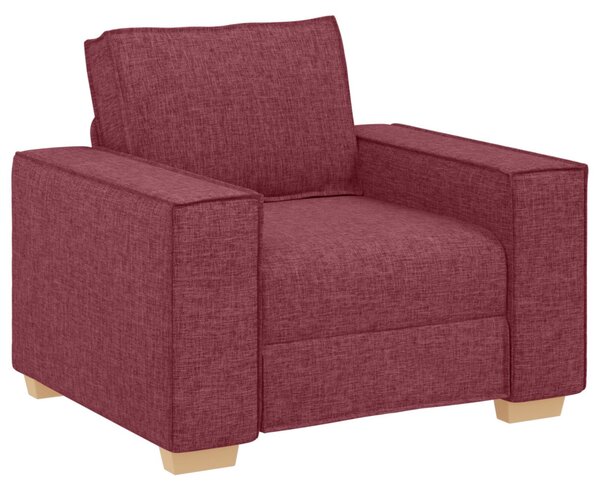 VidaXL Kanapé 3 pcs Bordó 220 x 80 x 84 cm Lábbal kevert anyag