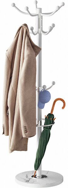 Casaria® Állvány ruhaakasztó - fehér 173cm
