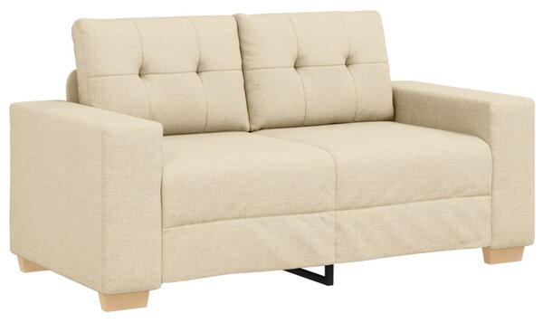 VidaXL Kanapé 3 pcs Krém 221 x 80 x 80 cm Lábbal kevert anyag