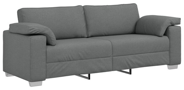 3-Fős kanapé Sötétszürke 220 cm szövet