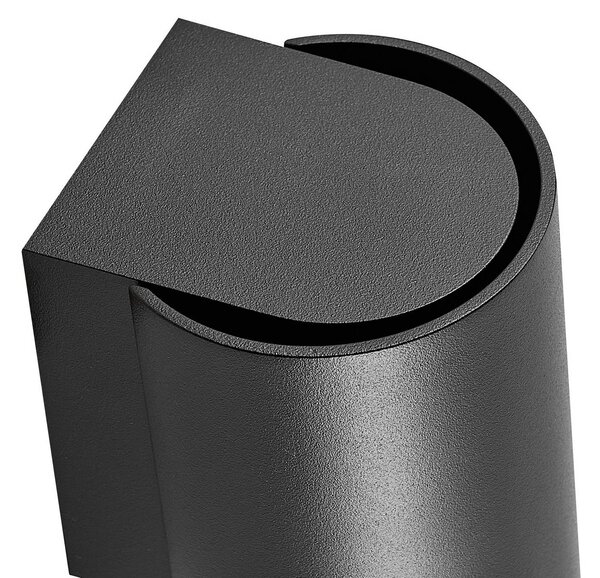 Deko-Light Kültéri fali lámpa CAN, fekete, 1 izzó, Ø 8 cm IP65 fém GU10, dimmelhető, Fekete, Alumínium