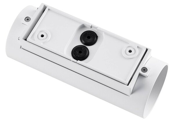 Deko-Light CAN kültéri fali lámpa, fehér, 2 izzós, Ø 8 cm, IP65, fém, GU10, dimmelhető, Fehér / opál, Alumínium