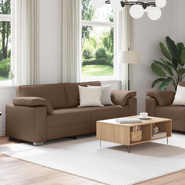 VidaXL Kanapé 2 pcs Barna 219 x 80 x 82 cm szövet