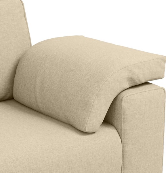 VidaXL Kanapé 2 pcs Krém 219 x 80 x 82 cm szövet