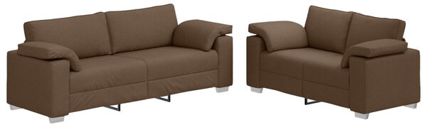 VidaXL Kanapé 2 pcs Barna 219 x 80 x 82 cm szövet