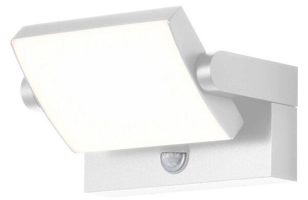 CMD LED fali lámpa 9111, érzékelő, fehér, 21 cm, CCT, IP54, Fehér / opál, Alumínium, Modern