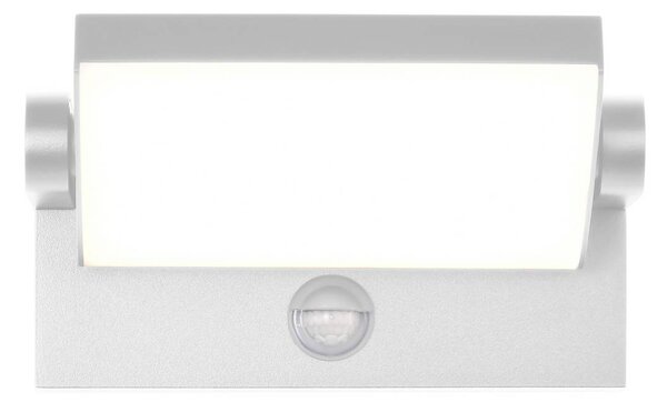 CMD LED fali lámpa 9111, érzékelő, fehér, 21 cm, CCT, IP54, Fehér / opál, Alumínium, Modern