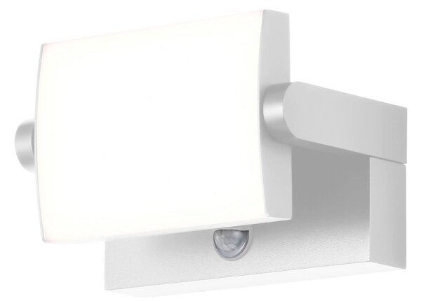 CMD LED fali lámpa 9111, érzékelő, fehér, 21 cm, CCT, IP54, Fehér / opál, Alumínium, Modern