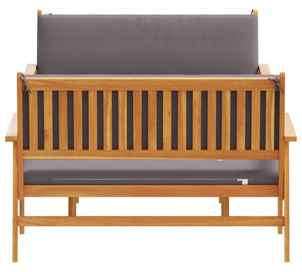 Kerti Kanapé Szett 3 pcs Barna 120 x 65,5 x 79 cm Tömör Akácfa