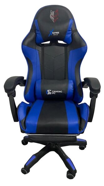 JAKS Állítható játékszék eko bőr kék FG02