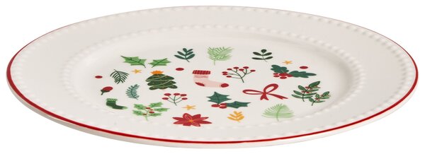12 darabos étkészlet SAFFRON Porcelán Fehér
