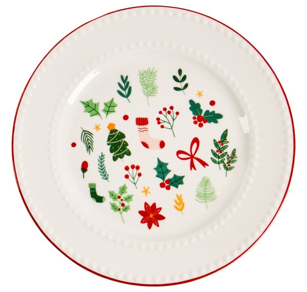 12 darabos étkészlet SAFFRON Porcelán Fehér