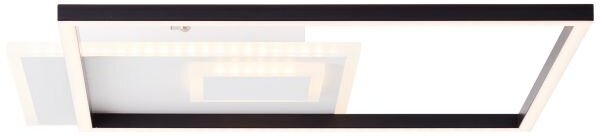 Lorgo LED mennyezeti lámpa 44x44cm fekete/fehér; 4300lm - Brilliant-G99785/76