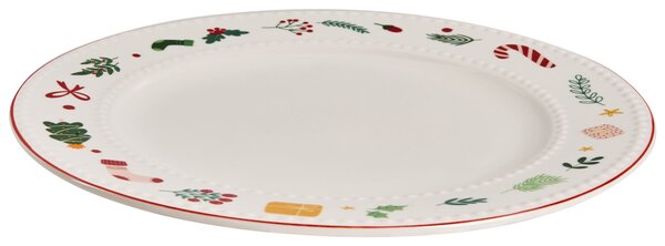 12 darabos étkészlet SAFFRON Porcelán Fehér