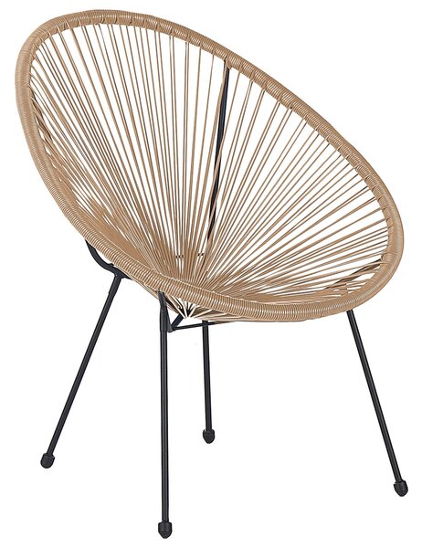 Kerti szék ACAPULCO II PE Rattan Természetes