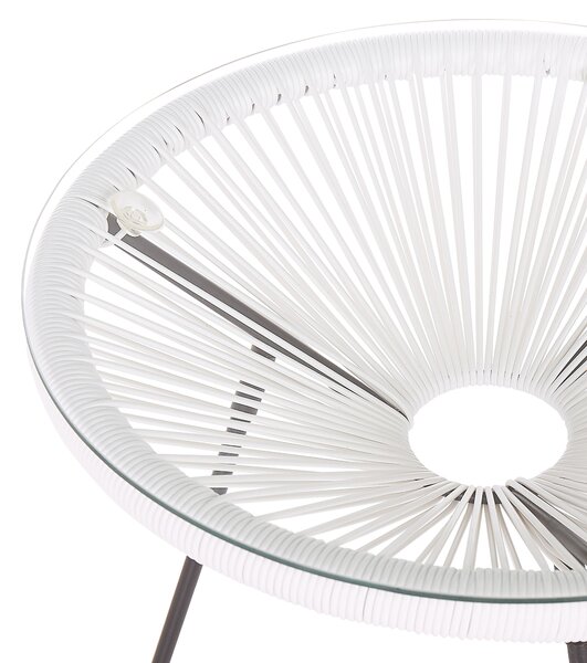 Bisztrószett ACAPULCO II PE Rattan Fehér