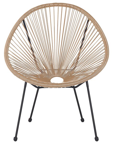 Kerti szék ACAPULCO II PE Rattan Természetes