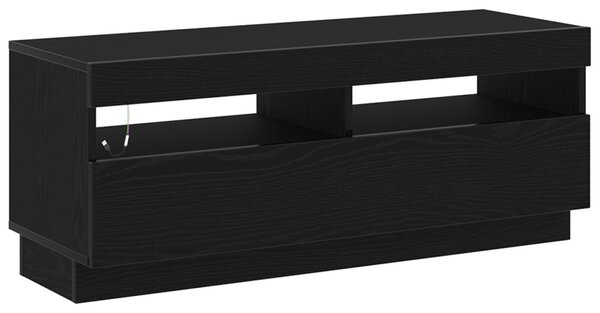 TV szekrény 100 x 35 x 40 cm Fekete tölgy Szerelt Fa
