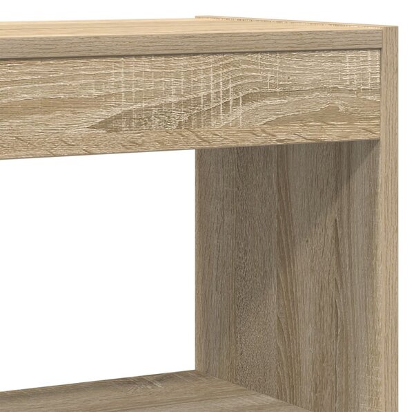 Könyvespolc Sonoma tölgy Mérnöki fa 100 x 30 x 198 cm Polcozás