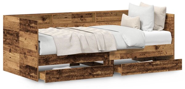 Nappali ágy Fiókkal Régi fa Mérnöki fa 75 x 190 cm Tartós