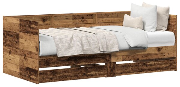 Nappali ágy Fiókkal Régi fa Mérnöki fa 75 x 190 cm Tartós