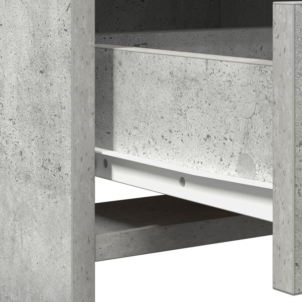 Magasfiú fiókkal Beton szürke 40 x 41 x 135 cm Faanyag