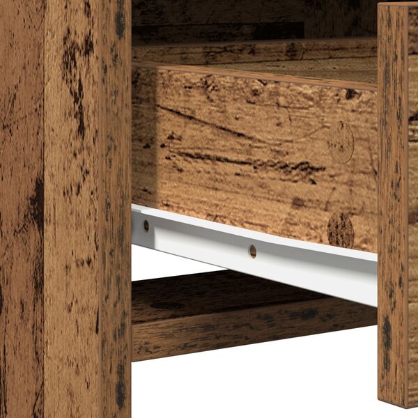 Magasfiú fiókkal Régi fa 40 x 41 x 135 cm Faanyag