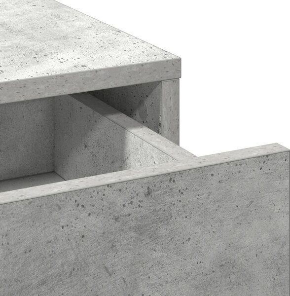 Magasfiú fiókkal Beton szürke 40 x 40,5 x 135 cm Faanyag