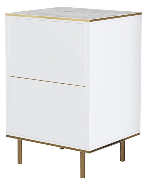 Éjjeliszekrény Imaj Marble White