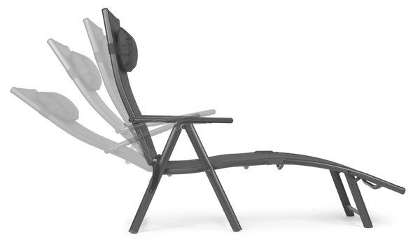 Kerti strandfotel, összecsukható, háttámla állítható, acélszerkezet. modernhome