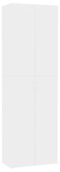 Irodai Szekrény - Fehér - Szerelt Fa - 60x32x190 cm