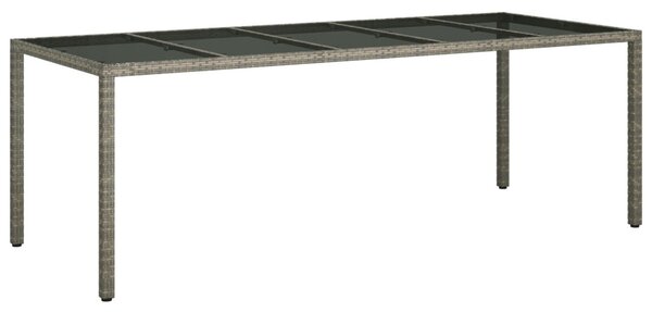 Kert étkező szett 9 pcs Szürke polirattan