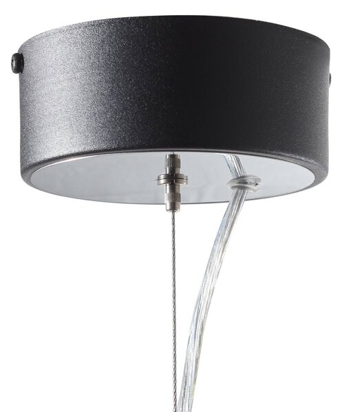 Domiluce Vento függőlámpa, fekete, Ø 60 cm, fém, E27, dimmelhető, Fekete, Nappali / Étkező, fém, Modern