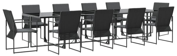 Kert étkező szett 11 pcs Fekete Acél