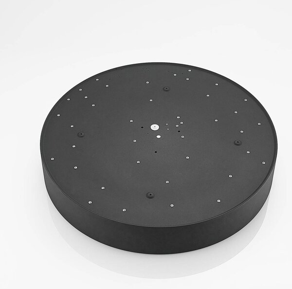 Arcchio LED mennyezeti lámpa Noabelle, Ø 60 cm, fekete, fém, dimmelhető, Fekete, Konyha, fém, Modern