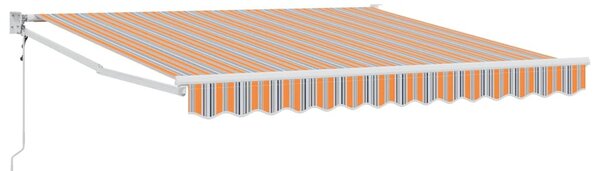 VidaXL Behúzható napellenző Sokszínű 300 x 250 cm Pamut és Alumínium