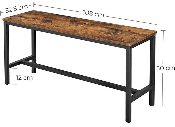 Étkező pad 2 db-os szett, 108 x 33,5 x 50cm | VASAGLE