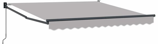 VidaXL Napernyő Világosszürke 300 x 250 cm Poliészter