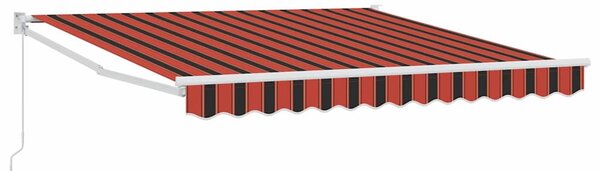 VidaXL Napernyő Narancs és Barna 350 x 250 x 165 cm Poliészter