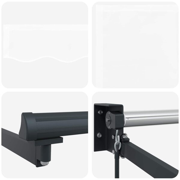 VidaXL Behúzható napellenző Fehér 350 x 250 cm