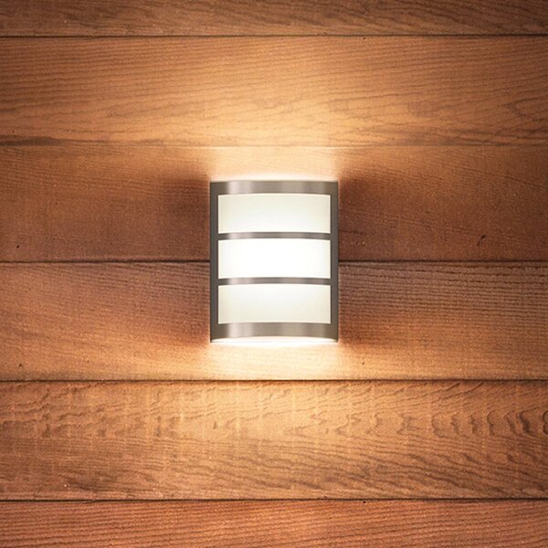 Philips Python LED kültéri fali világítás rozsdamentes acél, Alu / szürke / cink, Rozsdamentes acél, Modern