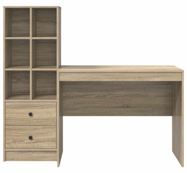Asztal fiókkal 2 pcs Sonoma tölgy