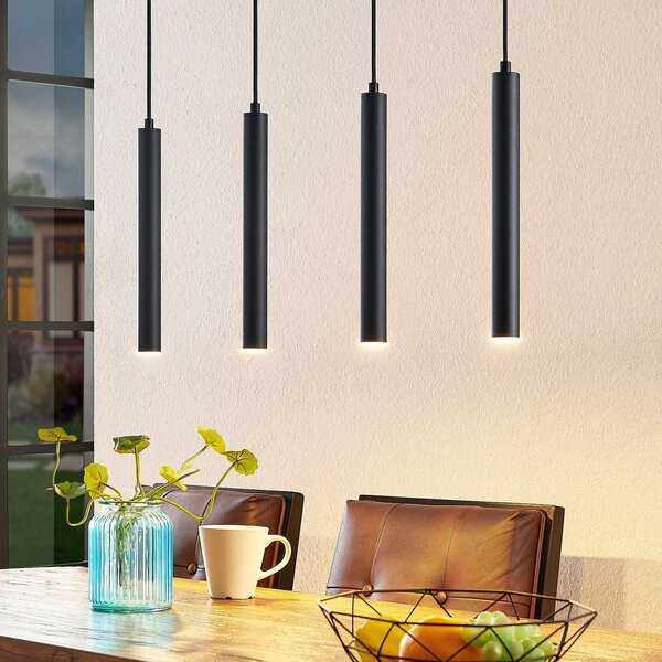 Arcchio Kammeron LED-es függőlámpa, fekete, fém, 80 cm, Fekete, Nappali / Étkező, fém, Modern