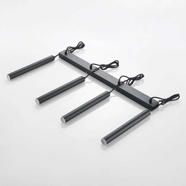 Arcchio Kammeron LED-es függőlámpa, fekete, fém, 80 cm, Fekete, Nappali / Étkező, fém, Modern