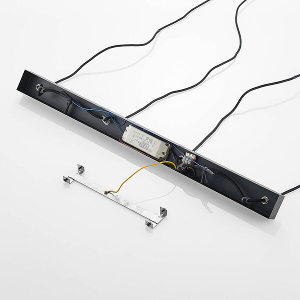 Arcchio Kammeron LED-es függőlámpa, fekete, fém, 80 cm, Fekete, Nappali / Étkező, fém, Modern
