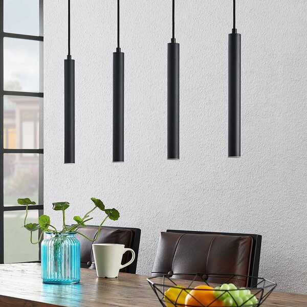 Arcchio Kammeron LED-es függőlámpa, fekete, fém, 80 cm, Fekete, Nappali / Étkező, fém, Modern