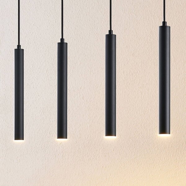 Arcchio Kammeron LED-es függőlámpa, fekete, fém, 80 cm, Fekete, Nappali / Étkező, fém, Modern