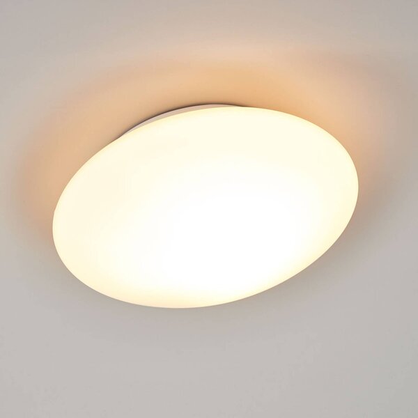ORION Alba mennyezeti lámpa opálüvegből, Ø 25 cm, dimmelhető, Fehér / opál, Nappali / Étkező, Üveg, Modern