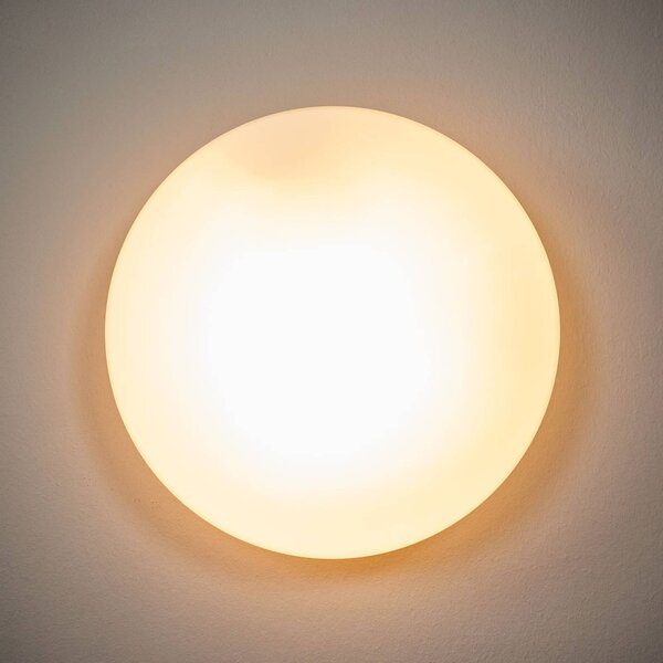 ORION Alba mennyezeti lámpa opálüvegből, Ø 25 cm, dimmelhető, Fehér / opál, Nappali / Étkező, Üveg, Modern