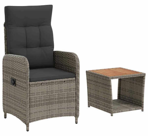 VidaXL Kerti lounge szett 2 db Világosszürke és Sötétszürke